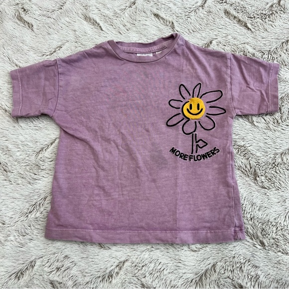 Purple Floral Amour Kids' T-shirt (USA Size)